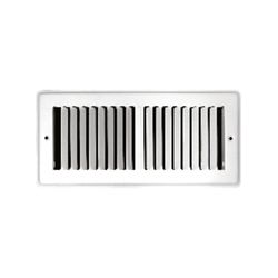 Tru Aire 2 in. H X 12 in. W 2-Way Powder Coat White Steel Floor Register