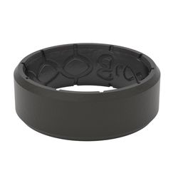 Groove Life Unisex Edge Round Black Ring Silicone Water Resistant Size 11