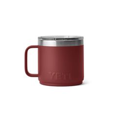 YETI Rambler 14 oz Stag Red BPA Free Ceramic Lined Stackable Mug with MagSlider Lid