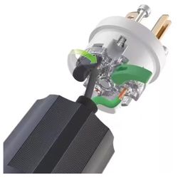 Leviton Lever Edge Commercial and Residential Plastic Straight Blade Locking Plug 5-20P