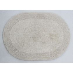 Grund America Puro 34 in. L X 21 in. W Panna Cotta Cotton Bath Rug