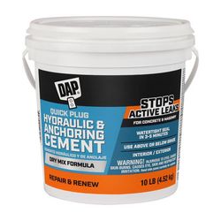 DAP Quick Plug Hydraulic & Anchoring Cement 10 lb Gray