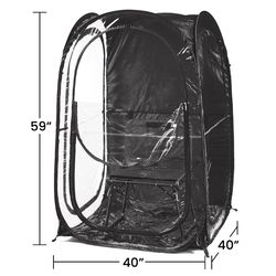 Weather Pod Under the Weather Polyester Chair Tent Pop-Up Tent 5 ft. H X 3 ft. W X 3 ft. L