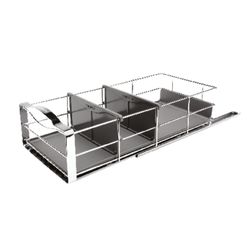 Simplehuman 6 in. H X 9 in. W X 20 in. D Steel Adjustable Cabinet Organizer