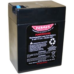 Parmak 6 V Solar-Powered Fencer Battery Black