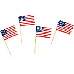Chef Craft Multicolored Wood USA Flag Toothpicks