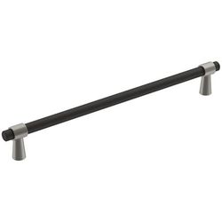 Amerock Mergence Contemporary Bar Cabinet Pull 8-13/16 in. Matte Black Black 1 pk