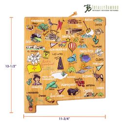 Totally Bamboo Fish Kiss 12 in. L X 14 in. W X 1 in. Bamboo New Mexico Serving & Cutting Board