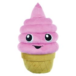Boss Pet Chomper For Dog Multicolored Plush Ice Cream Dog Toy Small 1 pk