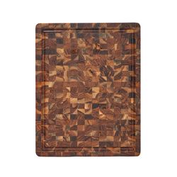 TeakHaus 18 in. L X 14 in. W X 1 in. Teak Wood Carving/Cutting Board