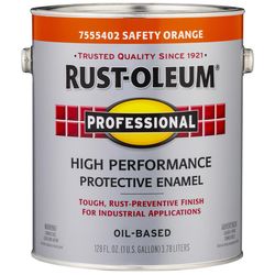 Rust-Oleum Professional Indoor and Outdoor Safety Orange Protective Paint 1 gal