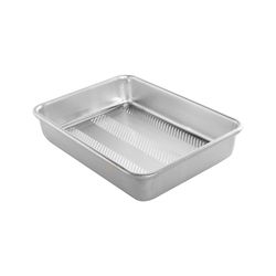 Nordic Ware Prism 10 in. W X 13 in. L Cake Pan Silver