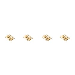 National Hardware 3/4 in. L Solid Brass Broad Hinge 4 pk