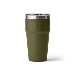 YETI Rambler 20 oz King Crab Orange/Olive BPA Free Stackable Tumbler with MagSlider Lid