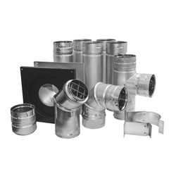 DuraVent 4 in. H X 12 in. W Silver Steel Pellet Vent Kit