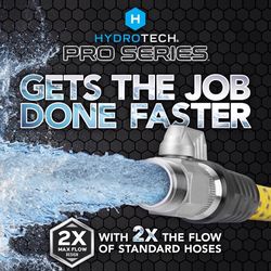 Hydrotech 3/4 in. D X 100 ft. L Heavy Duty Professional Grade Expandable Flexible Garden Hose