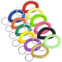 Lucky Line Vinyl Assorted Split Wrist Coil Keychain