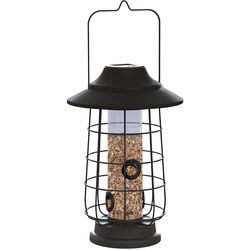 Woodlink Modern Farmhouse 0.5 lb Metal Solar Lantern Tube Bird Feeder