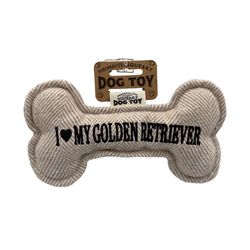 History and Heraldry I Love My Golden Retriever Squeaky Dog Toy