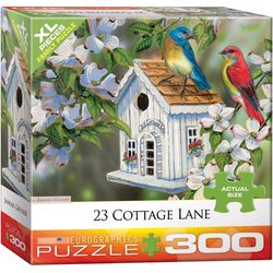 Eurographics 23 Cottage Lane Jigsaw Puzzle Multicolored 300 pc