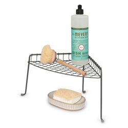 Spectrum 10.22 in. H X 10.22 in. W X 6.25 in. L Gray Corner Shelf