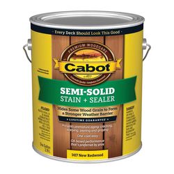 Cabot Semi-Solid Semi-Solid New Redwood Oil-Based Penetrating Oil Deck and Siding Stain 1 gal