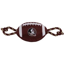 Pets First NFL For Dog Multicolored Nylon Florida State Seminoles Football Dog Toy 1 pk