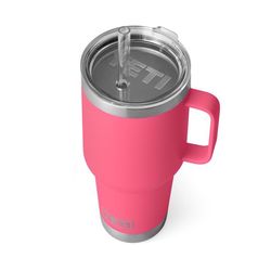 YETI Rambler 35 oz Tropical Pink BPA Free Straw Mug