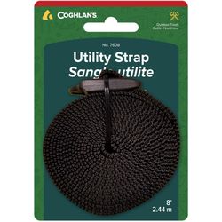 Coghlan's 1 in. W X 8 ft. L Black Utility Strap 1 lb 1 pk