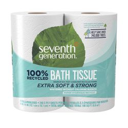 Seventh Generation Toilet Paper 4 Rolls 240 sheet 4 in.