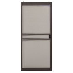 Precision 80-3/4 in. H X 36 in. W Branson Bronze Steel Adjustable Sliding Screen Door