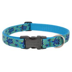Lupine Pet Original Designs Multicolor Turtle Reef Nylon Dog Adjustable Collar