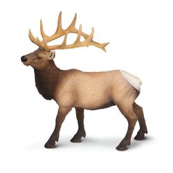 Safari Ltd. Wild Safari Elk Bull Toy Brown