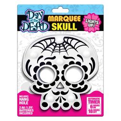 Magic Seasons White 6 ct LED Skull Halloween Decor