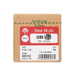 Hillman 7/16 in. Zinc-Plated Steel USS Hex Nut 352 pk