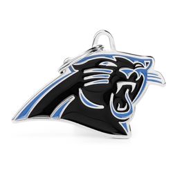 MyFamily NFL Black/Blue Carolina Panthers Metal Dog Pet Tags Medium