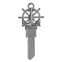Lucky Line Key Shapes Forged Anchor House Key Blank Single For Schlage Silver