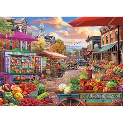 Eurographics Main Street Market Jigsaw Puzzles Multicolored 500 pc
