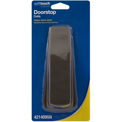 Softtouch 7.5 in. W X 1.4 in. L Vinyl Brown Door Stop Mounts to floor 1.5 in.