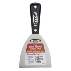Hyde 4 in. W High Carbon Steel Stiff Chisel Scraper