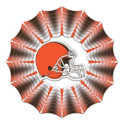 Spinfinity Designs Stainless Steel 12 in. Cleveland Browns Wind Spinner