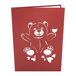 Lovepop Love Bear 3D Card Paper 1 pk