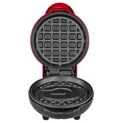 Uncanny Brands 1 waffle Red Metal Waffle Maker