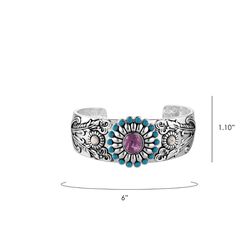 Montana Silversmiths Women's Desert Flower Howlite Cuff Bracelet