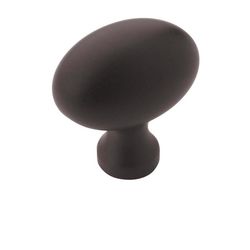 Amerock Vaile Contemporary  Oval Cabinet Knob 1.37 in. D 1.37 in. Matte 1 pk