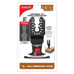 Diablo 2-1/2 in. W Bi-Metal Curve Contact Edge Oscillating Blade Nail-Embedded Wood 1 pk