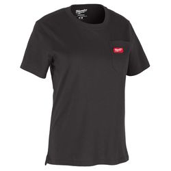 Milwaukee Gridiron M Short Sleeve Women's Round Neck Black Tee Shirt