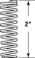 Prime-Line 2 in. L X 5/16 in. D Compression Spring 2 pk