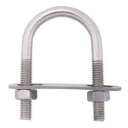 Hampton 5/16 in. X 1-3/8 in. W X 2-1/2 in. L Coarse Zinc-Plated Stainless Steel U-Bolt