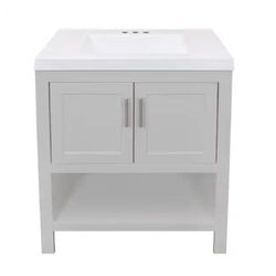 Royal Cabinets Single Gray Bathroom Vanity 30.5 in. W X 19 in. D X 35-1/2 in. H